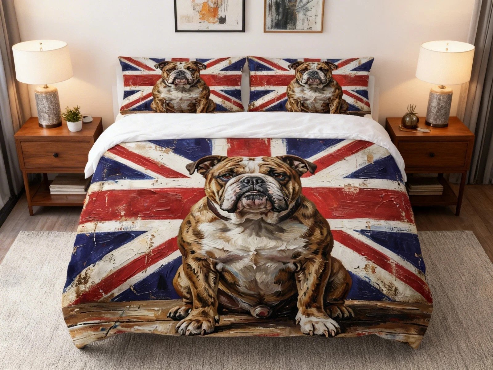 3D Printed Dog Duvet Cover Set With Pillowcases Microfiber Bedding Quilt Set