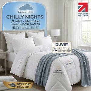 Dream Luxe Luxury Microfiber Duvet Quilt Soft Chilly Nights Extra Warm Bedding