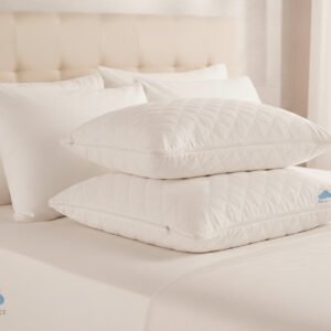 Dream Luxe Waterproof Quilted Pillow Protectors Soft White Zipped Covers