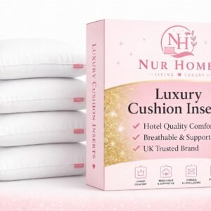 Nur Homes 2,4 Pack Cushion Inserts Microfiber Hotel Quality Sofa Cushions